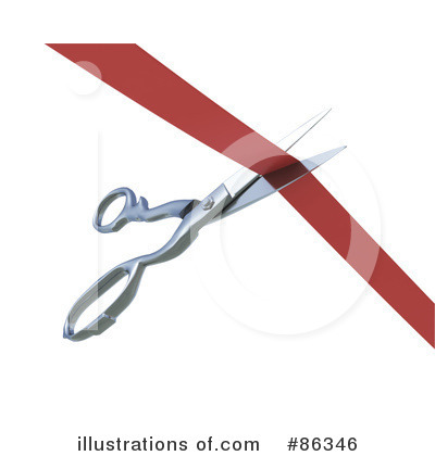 Royalty-Free (RF) Scissors Clipart Illustration by Mopic - Stock Sample #86346