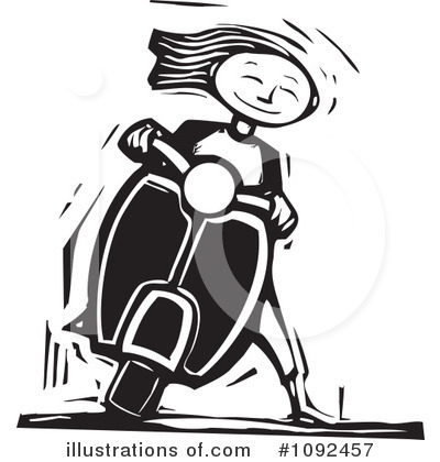 Royalty-Free (RF) Scooter Clipart Illustration by xunantunich - Stock Sample #1092457