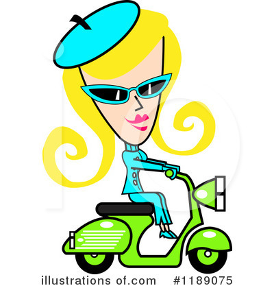 Royalty-Free (RF) Scooter Clipart Illustration by Andy Nortnik - Stock Sample #1189075