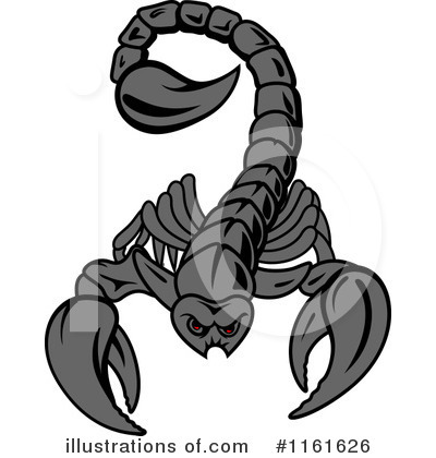Royalty-Free (RF) Scorpion Clipart Illustration by Vector Tradition SM - Stock Sample #1161626