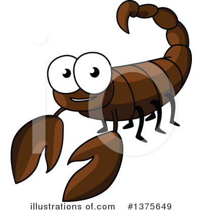 Scorpion Clipart #1375649 by Vector Tradition SM