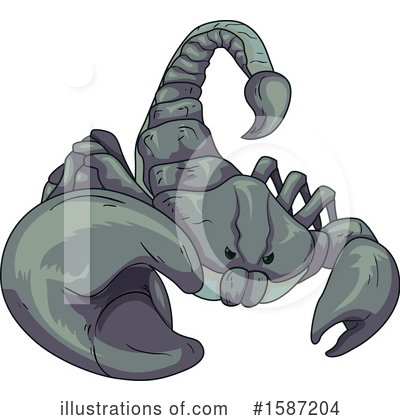 Royalty-Free (RF) Scorpion Clipart Illustration by BNP Design Studio - Stock Sample #1587204