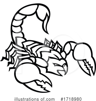 Royalty-Free (RF) Scorpion Clipart Illustration by patrimonio - Stock Sample #1718980