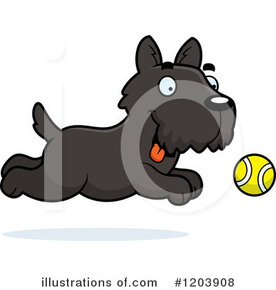 Scottish Terrier Clipart #1203908 by Cory Thoman