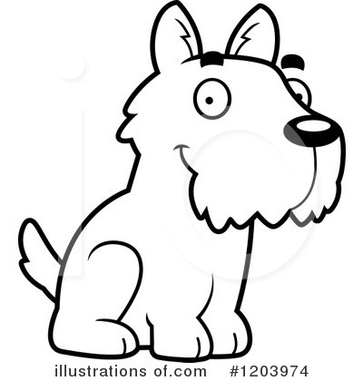 Scottish Terrier Clipart #1203974 by Cory Thoman