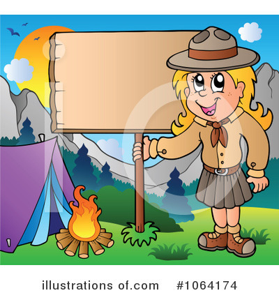 Royalty-Free (RF) Scout Clipart Illustration by visekart - Stock Sample #1064174
