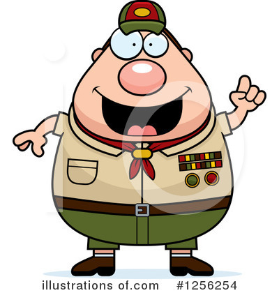 Royalty-Free (RF) Scout Master Clipart Illustration by Cory Thoman - Stock Sample #1256254