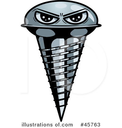 Royalty-Free (RF) Screw Clipart Illustration by r formidable - Stock Sample #45763