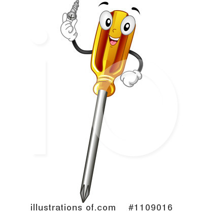 Royalty-Free (RF) Screwdriver Clipart Illustration by BNP Design Studio - Stock Sample #1109016