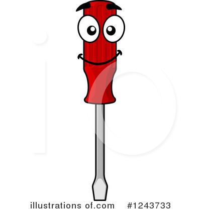Royalty-Free (RF) Screwdriver Clipart Illustration by Vector Tradition SM - Stock Sample #1243733