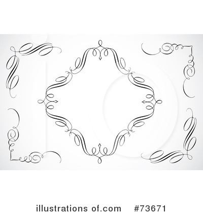 Royalty-Free (RF) Scrolls Clipart Illustration by BestVector - Stock Sample #73671