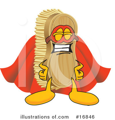 Royalty-Free (RF) Scrub Brush Character Clipart Illustration by Mascot Junction - Stock Sample #16846