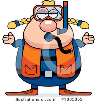 Royalty-Free (RF) Scuba Diver Clipart Illustration by Cory Thoman - Stock Sample #1065053