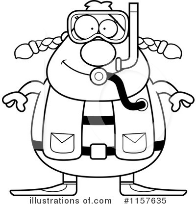 Royalty-Free (RF) Scuba Diver Clipart Illustration by Cory Thoman - Stock Sample #1157635