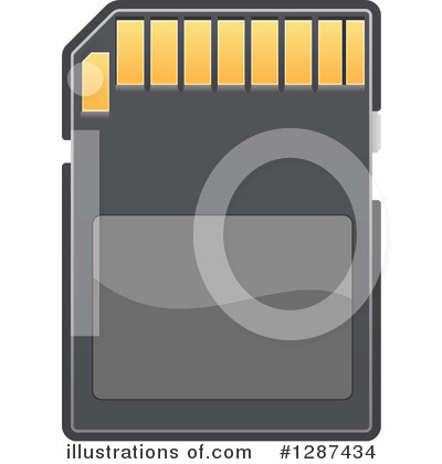 Royalty-Free (RF) Sd Card Clipart Illustration by Vector Tradition SM - Stock Sample #1287434