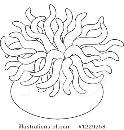 Royalty-Free (RF) Sea Anemone Clipart Illustration by Alex Bannykh - Stock Sample #1229258