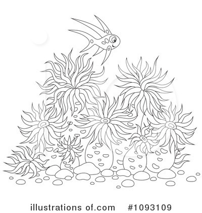 Royalty-Free (RF) Sea Anemones Clipart Illustration by Alex Bannykh - Stock Sample #1093109
