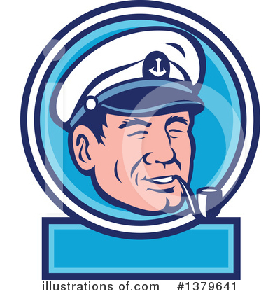 Royalty-Free (RF) Sea Captain Clipart Illustration by patrimonio - Stock Sample #1379641