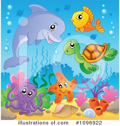 Dolphins Clipart #1096922 by visekart