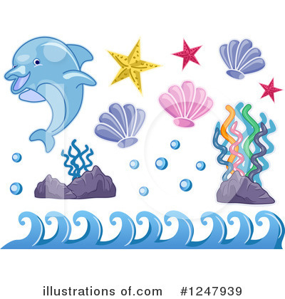 Royalty-Free (RF) Sea Life Clipart Illustration by BNP Design Studio - Stock Sample #1247939
