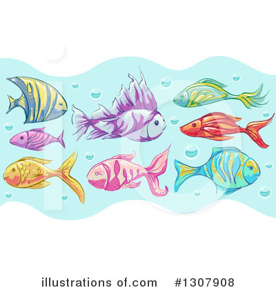 Royalty-Free (RF) Sea Life Clipart Illustration by BNP Design Studio - Stock Sample #1307908