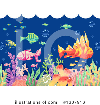 Royalty-Free (RF) Sea Life Clipart Illustration by BNP Design Studio - Stock Sample #1307916
