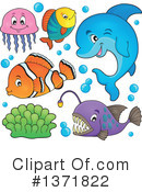 Sea Life Clipart #1371822 by visekart