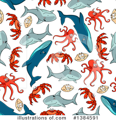 Royalty-Free (RF) Sea Life Clipart Illustration by Vector Tradition SM - Stock Sample #1384591