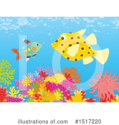 Royalty-Free (RF) Sea Life Clipart Illustration by Alex Bannykh - Stock Sample #1517220