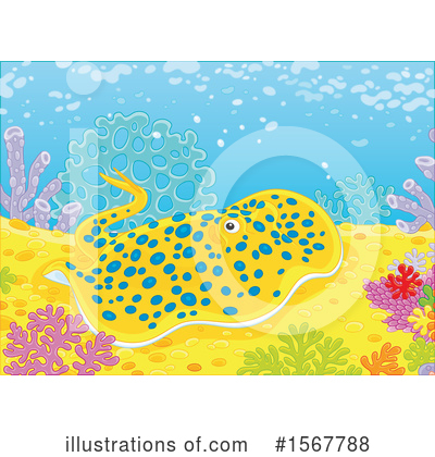 Royalty-Free (RF) Sea Life Clipart Illustration by Alex Bannykh - Stock Sample #1567788