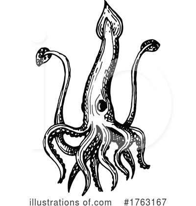 Squid Clipart #1763167 by Vector Tradition SM