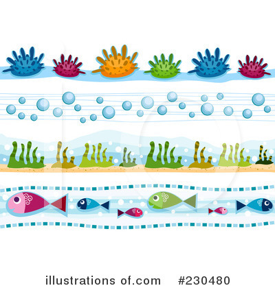 Royalty-Free (RF) Sea Life Clipart Illustration by BNP Design Studio - Stock Sample #230480