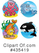 Sea Life Clipart #435419 by visekart