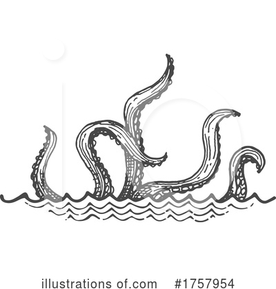 Sea Monster Clipart #1757954 by Vector Tradition SM
