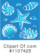 Sea Shells Clipart #1107425 by visekart