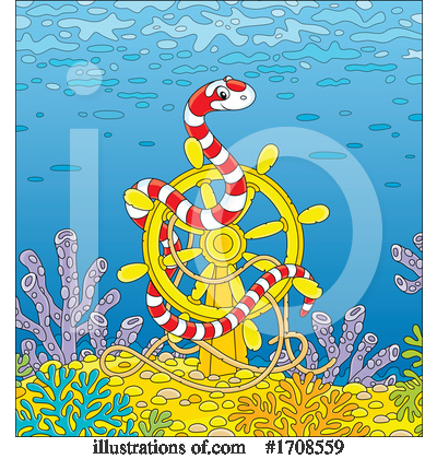 Sea Snake Clipart #1708559 by Alex Bannykh