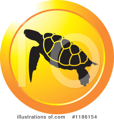 Royalty-Free (RF) Sea Turtle Clipart Illustration by Lal Perera - Stock Sample #1186154
