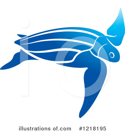 Royalty-Free (RF) Sea Turtle Clipart Illustration by Lal Perera - Stock Sample #1218195