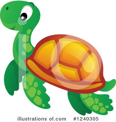 Sea Turtles Clipart #1240305 by visekart