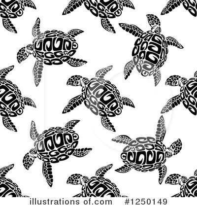 Royalty-Free (RF) Sea Turtle Clipart Illustration by Vector Tradition SM - Stock Sample #1250149