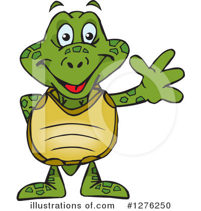 Royalty-Free (RF) Sea Turtle Clipart Illustration by Dennis Holmes Designs - Stock Sample #1276250