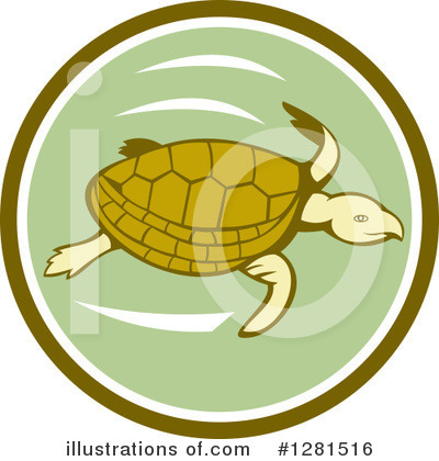 Royalty-Free (RF) Sea Turtle Clipart Illustration by patrimonio - Stock Sample #1281516