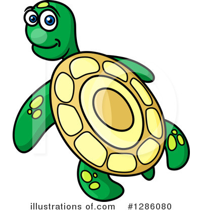 Royalty-Free (RF) Sea Turtle Clipart Illustration by Vector Tradition SM - Stock Sample #1286080