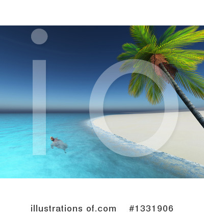 Palm Trees Clipart #1331906 by KJ Pargeter