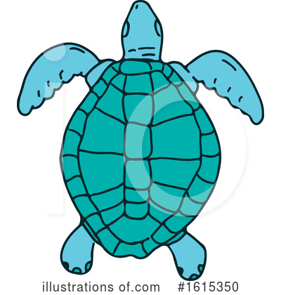 Royalty-Free (RF) Sea Turtle Clipart Illustration by patrimonio - Stock Sample #1615350