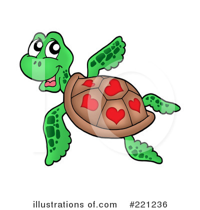 Royalty-Free (RF) Sea Turtle Clipart Illustration by visekart - Stock Sample #221236