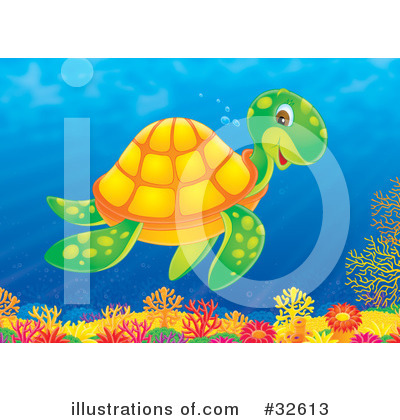 Turtle Clipart #32613 by Alex Bannykh