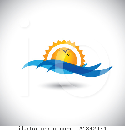 Seagulls Clipart #1342974 by ColorMagic