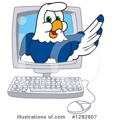 Seahawk Clipart #1282807 by Mascot Junction