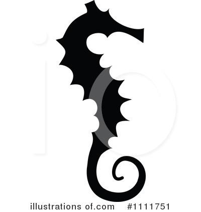 Royalty-Free (RF) Seahorse Clipart Illustration by Prawny Vintage - Stock Sample #1111751